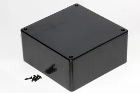 General Purpose Black Chassis Box, 4.7" x 4.7" x 2.2"